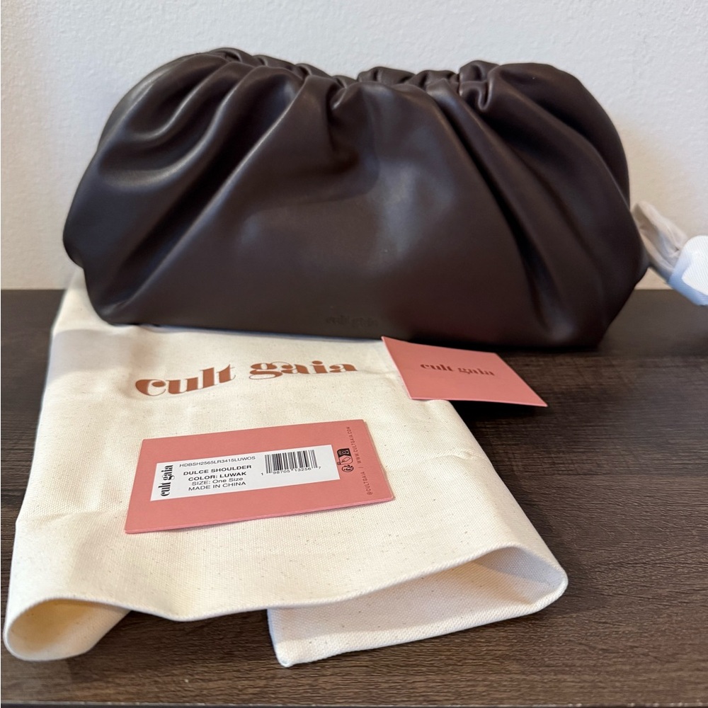 Cult Gaia Dulce Shoulder Bag in Luwak NWT & Dustbag